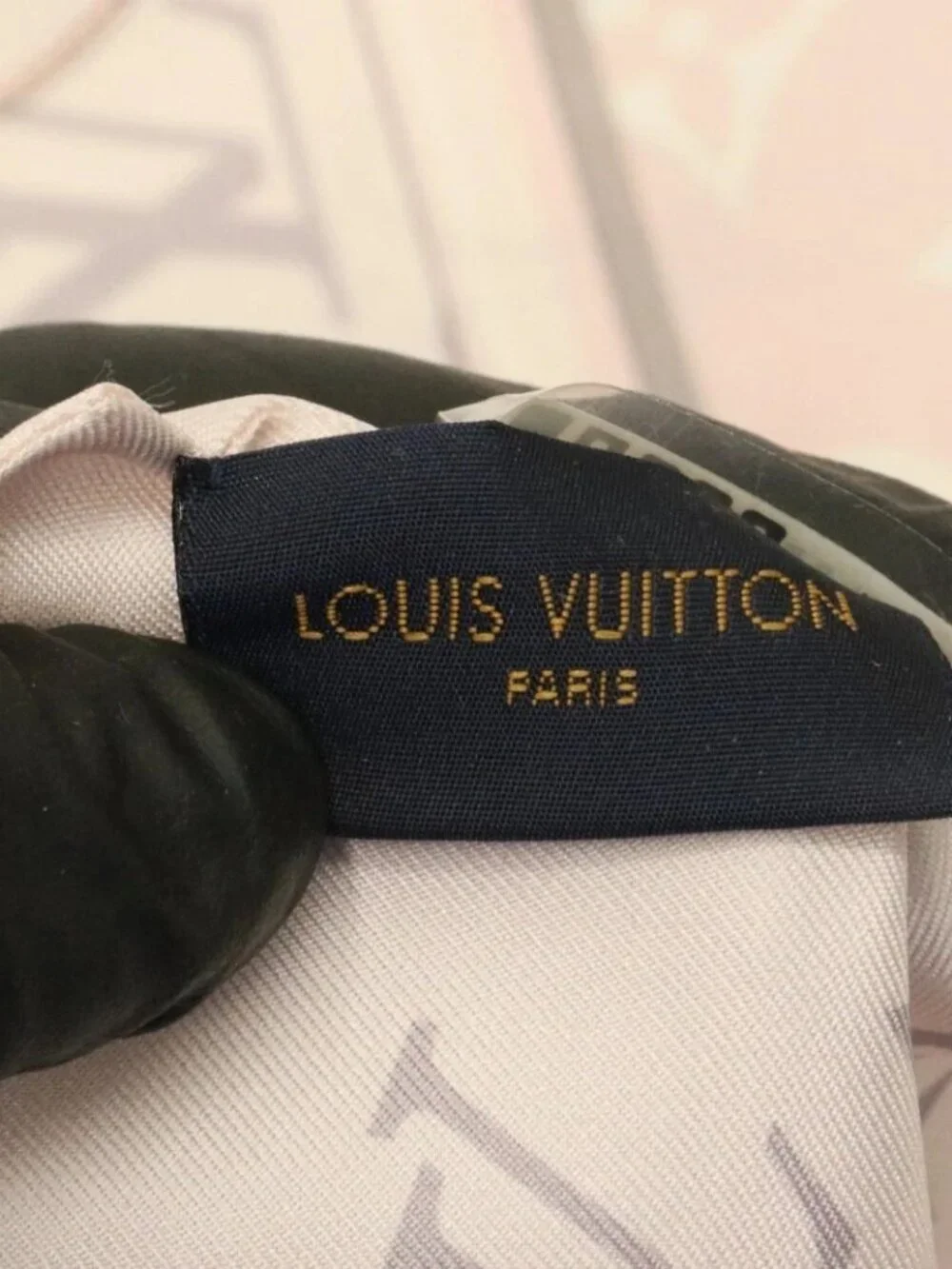 Louis Vuitton Monogram Confidential Silk Bandeau Scarf - Light Pink